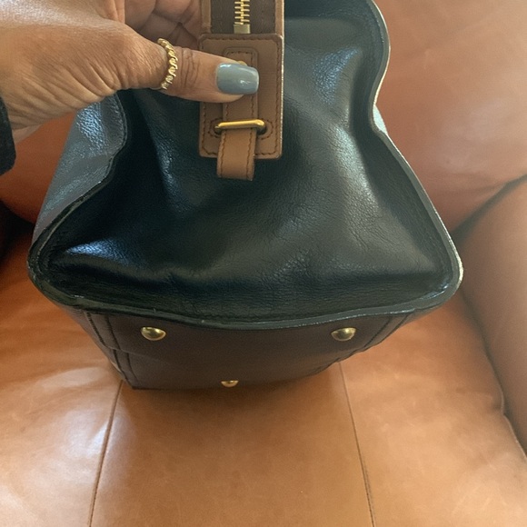 Yves Saint Laurent Tri-Color Leather Cabas Chyc Bag - Picture 7 of 14